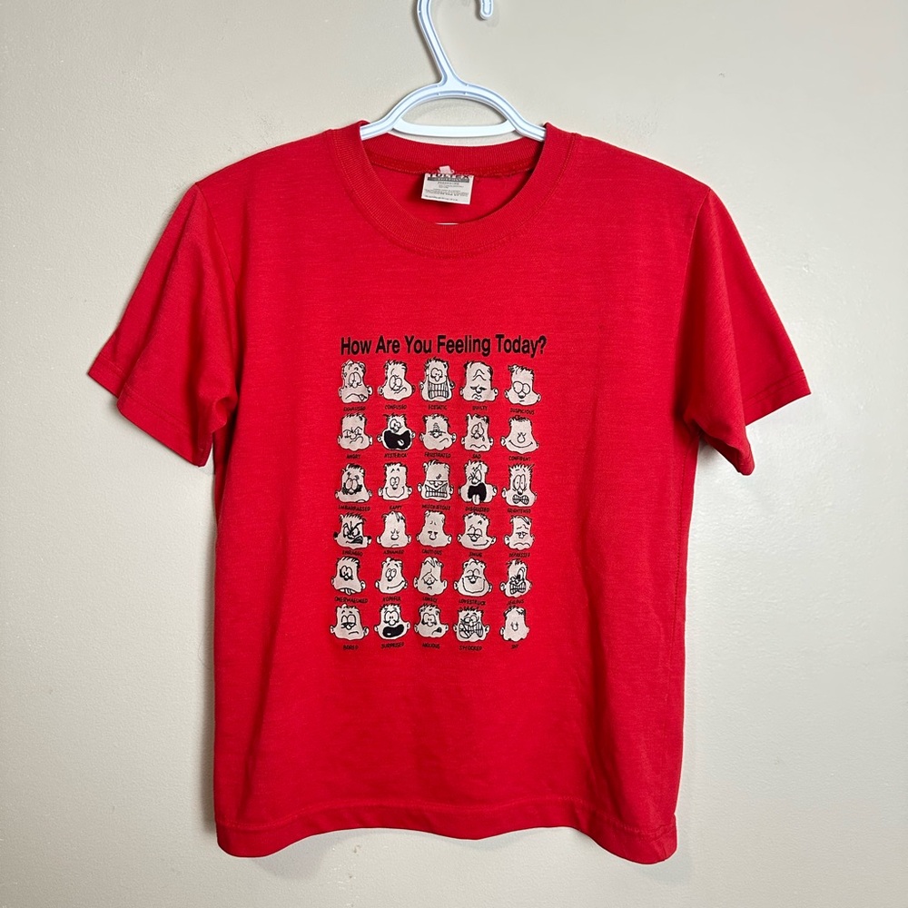 Tultex Size L Red Cotton T-Shirt